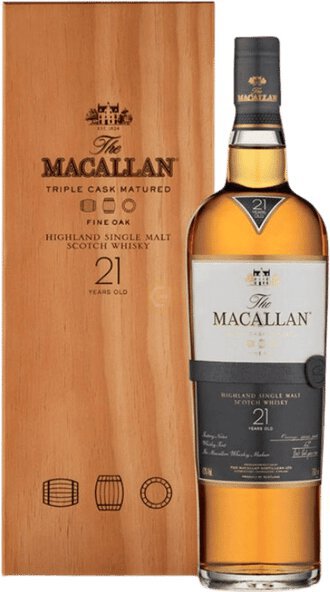 ウイスキー The Macallan 21 Years Old Fine Oak 65a81b48e443672bde1adb74.png
